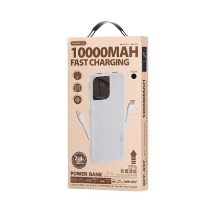 Power Bank REMAX Rellaen Series RPP-657 10000mAh Fast Charging