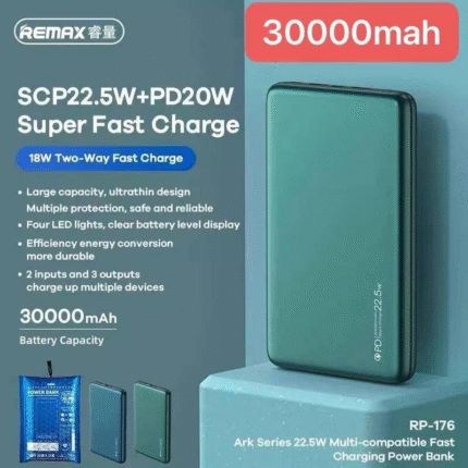 Remax RPP-176 Ark Series 30000mAh High-Capacity Power Bank