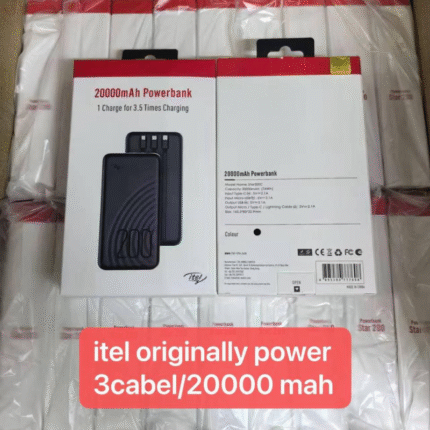 Itel Star 200 20000mAh Power Bank with Built-in 3 Cables
