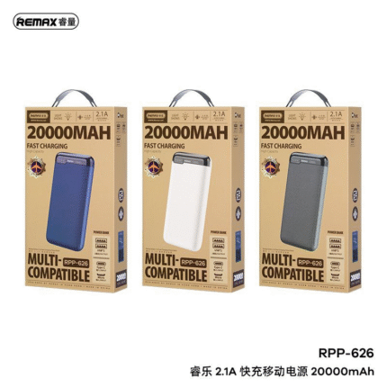 Remax RPP-626 20000mAh 2.1A Dual USB Fast Charging Power Bank