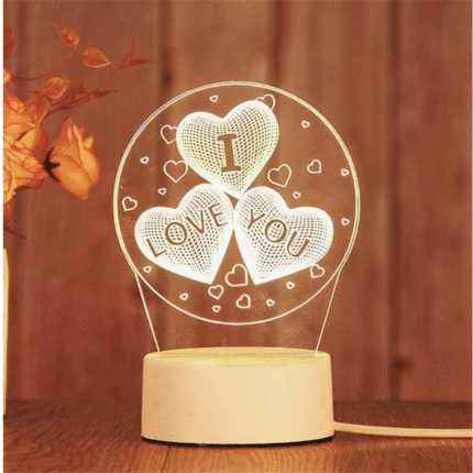 3D Swan Night Light – Optical Illusion Acrylic Desk Lamp (20x15 cm)