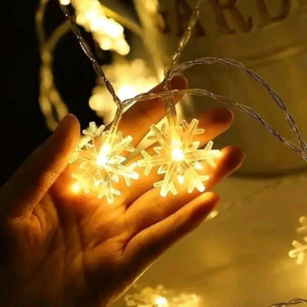 Snowflake LED String Lights – Winter Decorative Lights
