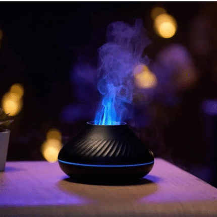 Volcano Flame Aroma Diffuser – Essential Oil Humidifier with Flame Effect