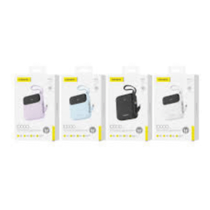 FONENG PX112 10000mAh Magnetic Power Bank with 2 Cables - Purple