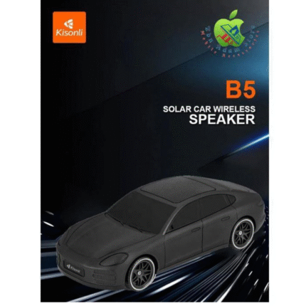 Kisonli Premium B5 Solar Car Stereo Speaker – Super Bass 10W, USB, TF, FM Supported