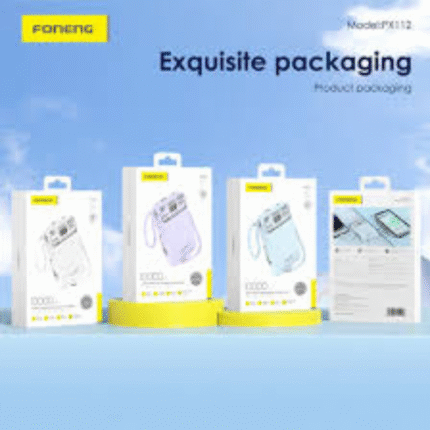 FONENG PX112 10000mAh Magnetic Wireless Power Bank - Blue