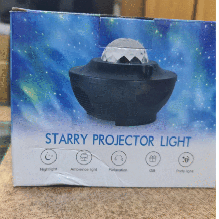 Starry Projector Night Light – Rotating Galaxy Lamp for Kids and Bedroom